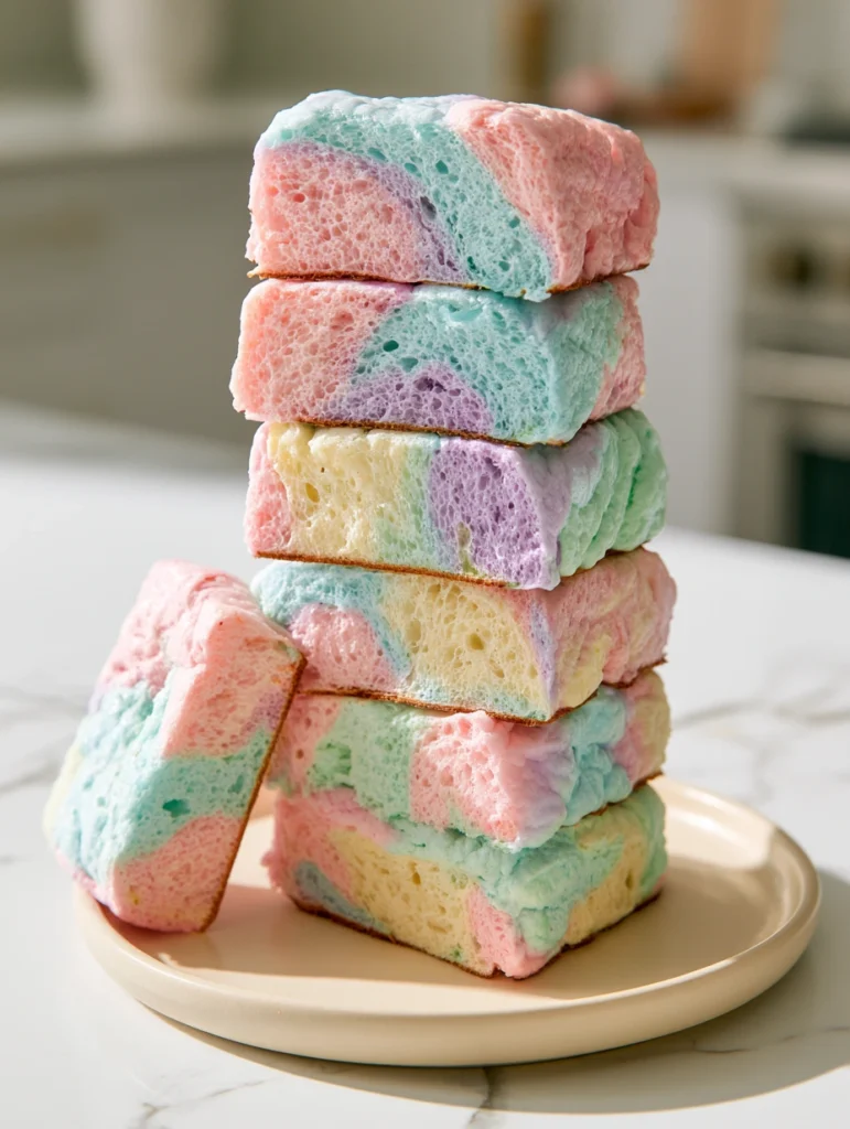 Cloud Bread Recipe Pastel Swirl Loaf