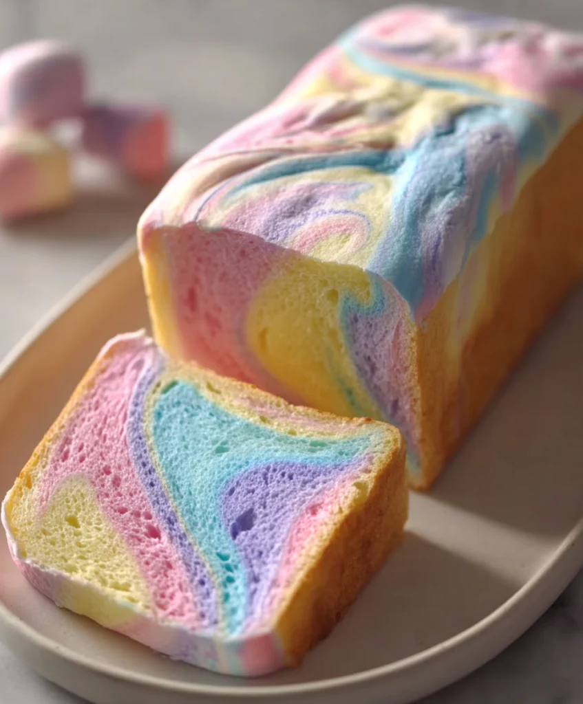Cloud Bread Recipe Pastel Swirl Loaf