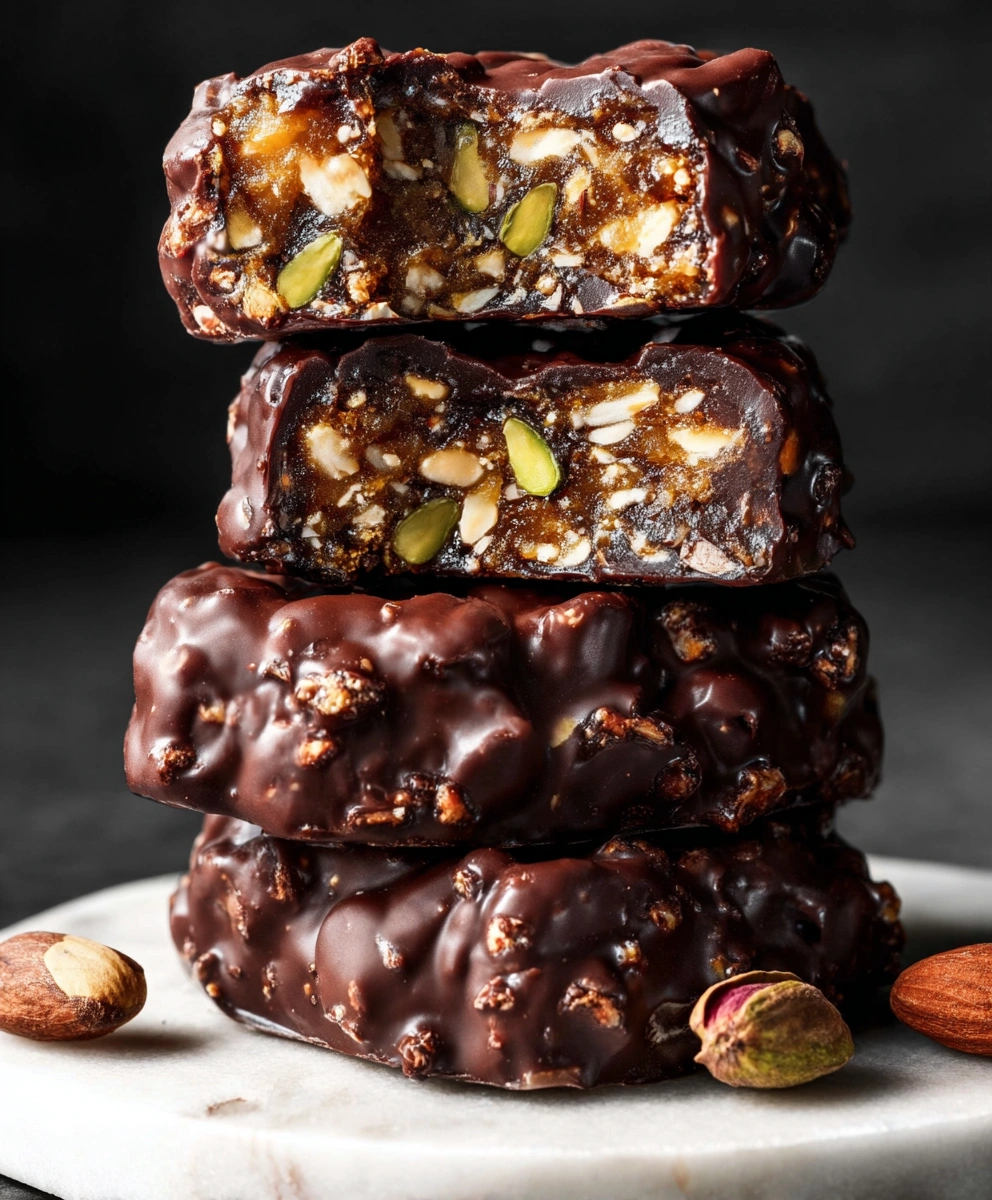 Date and Nut Chocolate Bars
