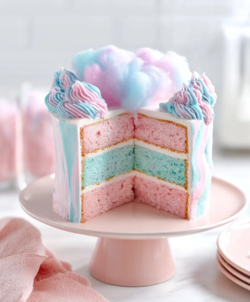 Easy Cotton Candy Cake