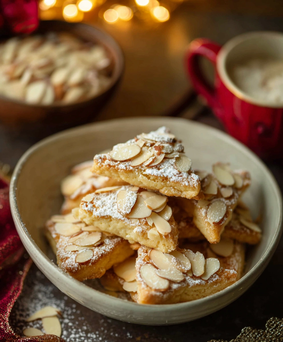 German Almond Cookies with Marzipan
