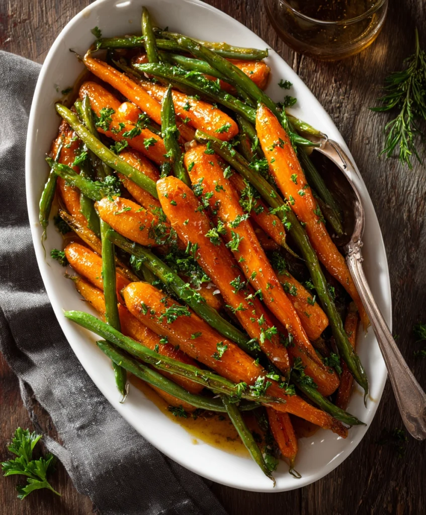 Honey Glazed Carrots & Green Beans