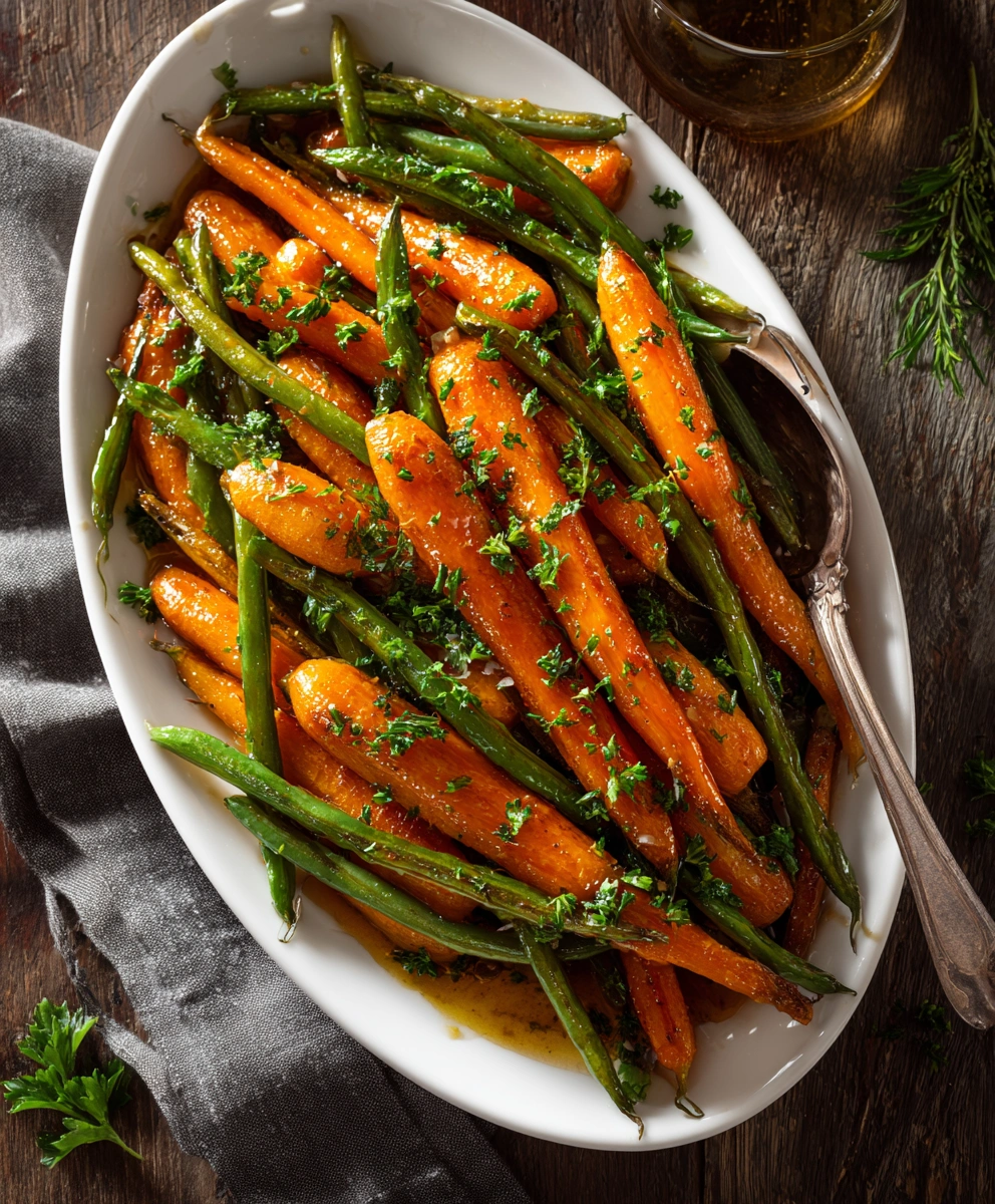 Honey Glazed Carrots & Green Beans