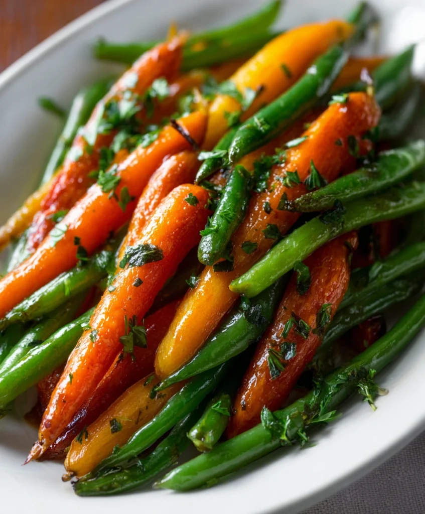 Honey Glazed Carrots & Green Beans