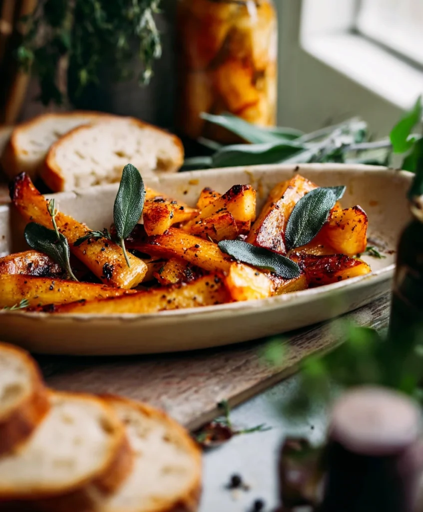 Honey Roasted Parsnips