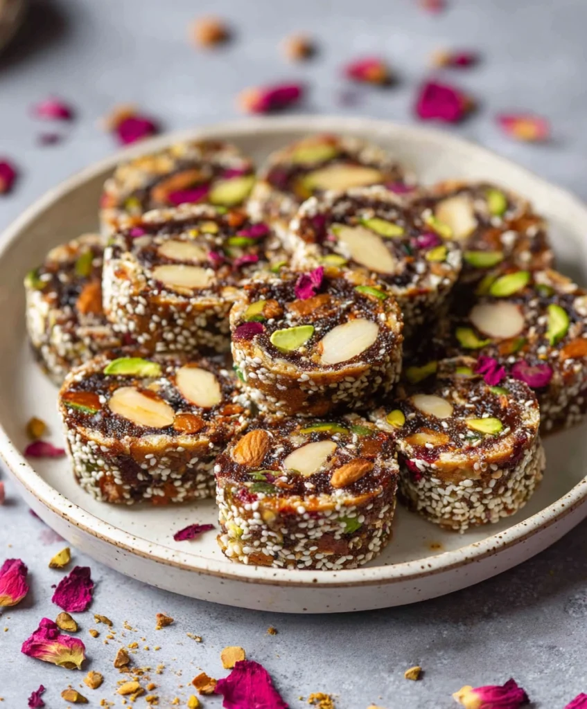 Khajur Roll Recipe  Indian Date and Nut Rolls