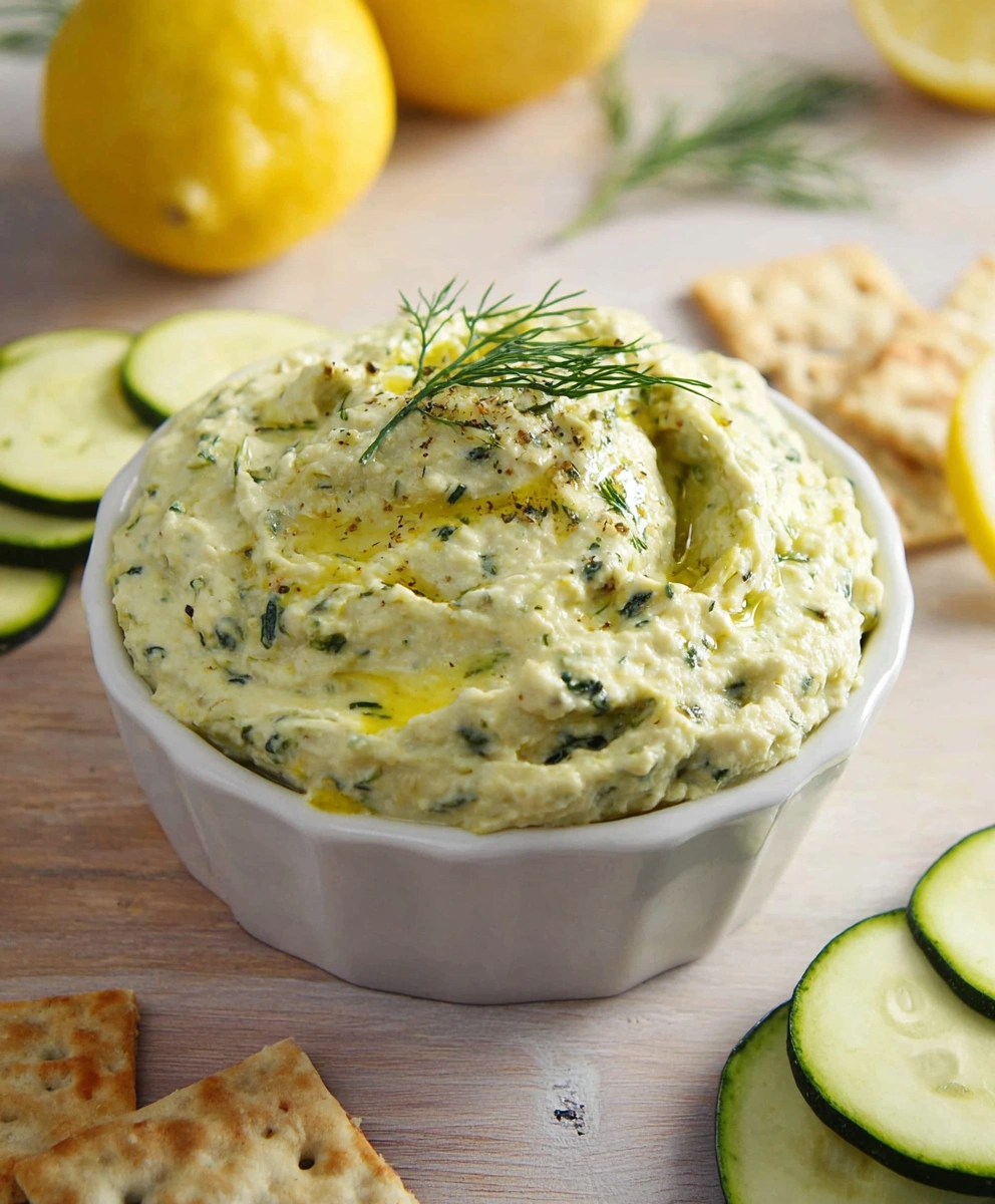 Lemon & Dill Roasted Zucchini Dip