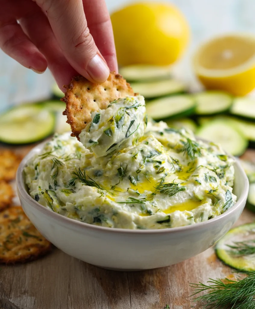 Lemon & Dill Roasted Zucchini Dip