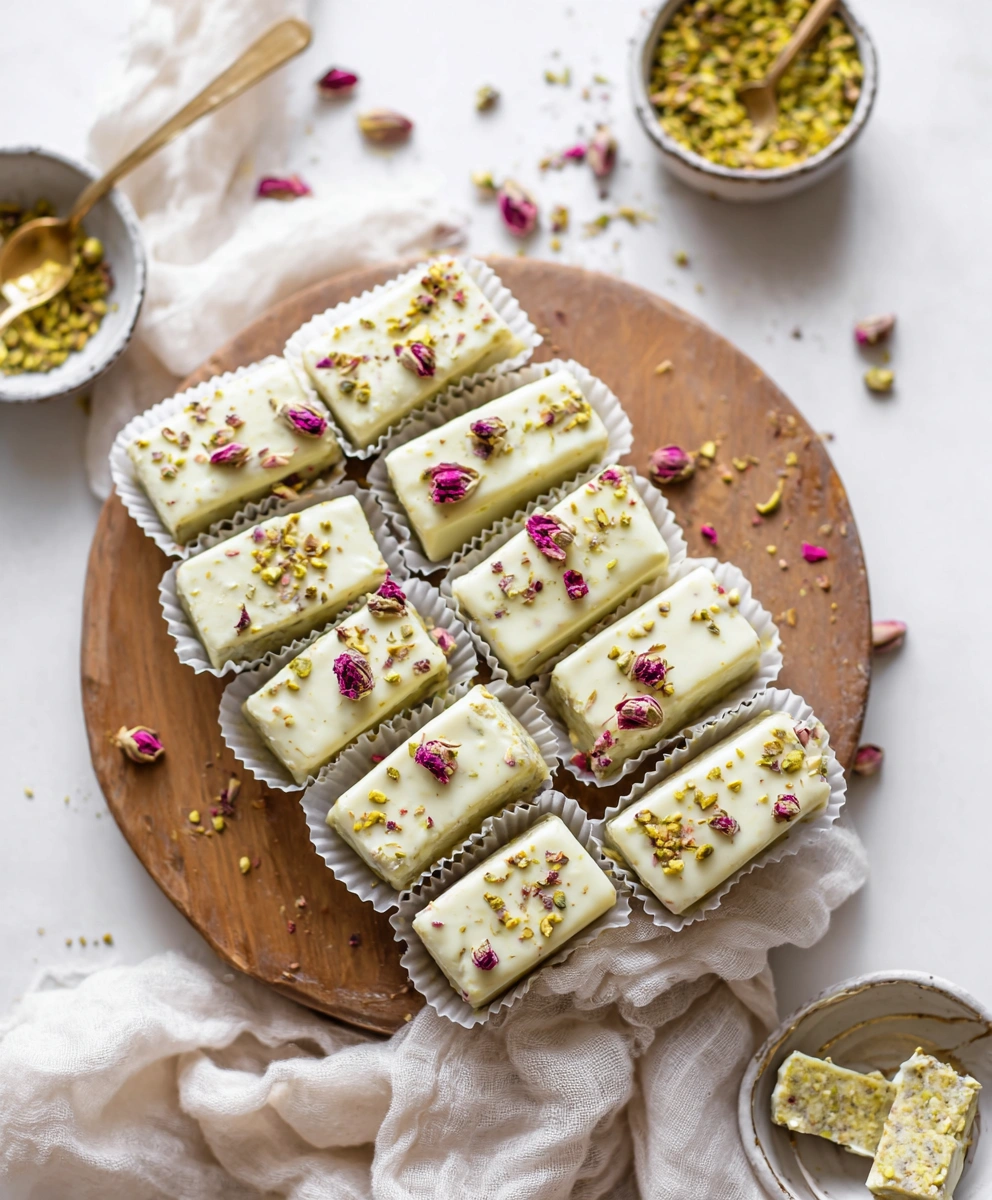 No-Bake Chocolate Pistachio Cookies