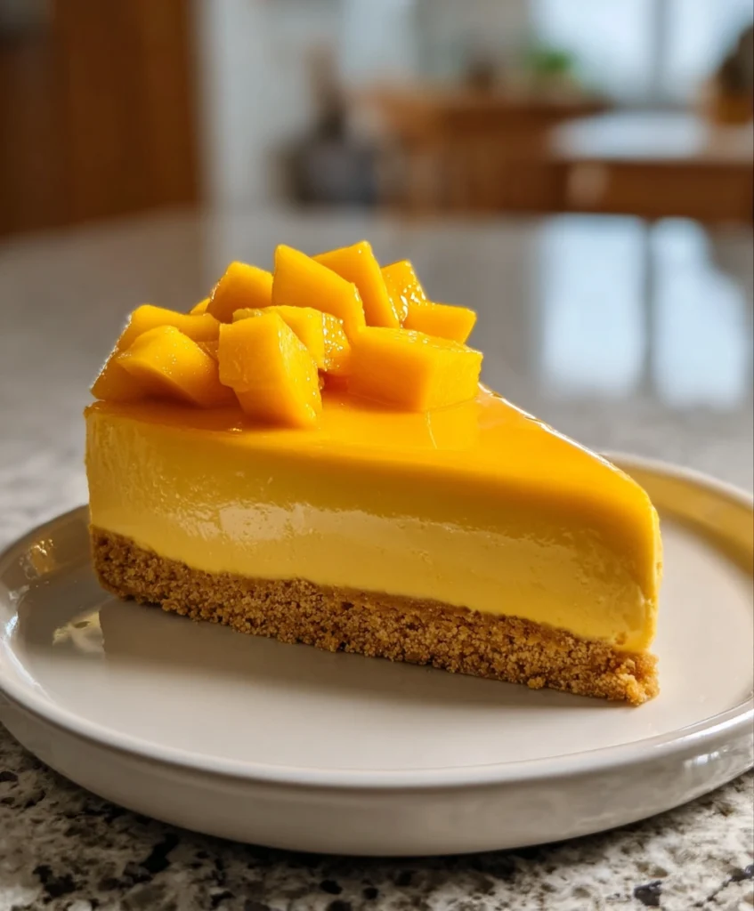No-Bake Mango Cheesecake