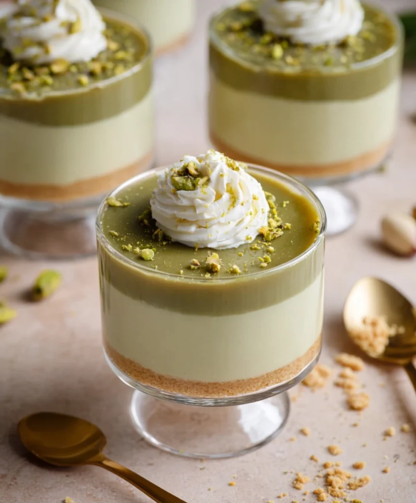 No Bake Pistachio Cheesecake