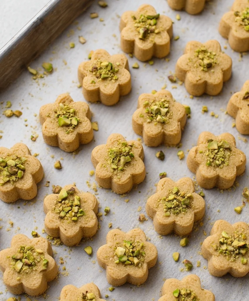 Persian Chickpea Cookies with Pistachio