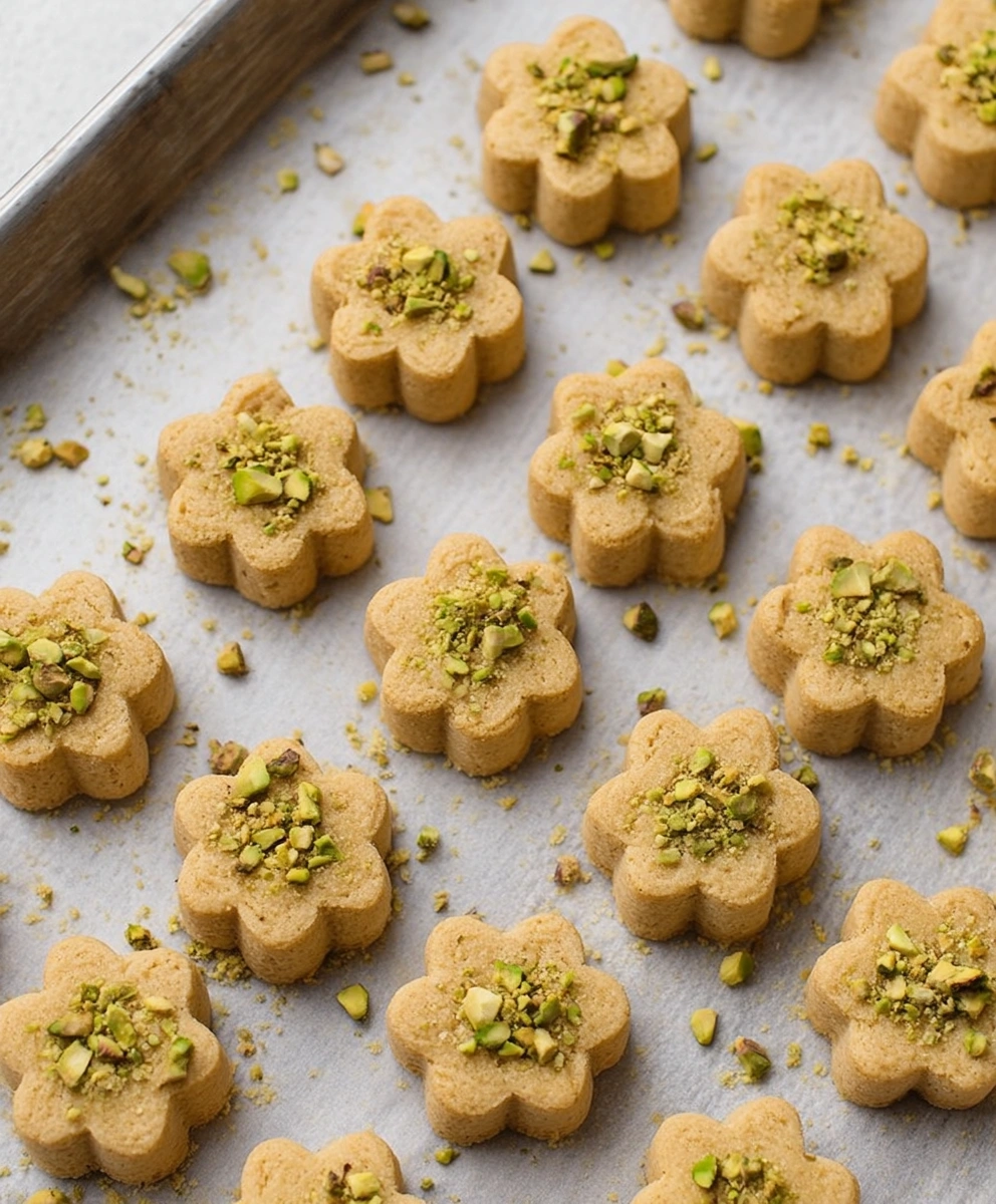 Persian Chickpea Cookies with Pistachio