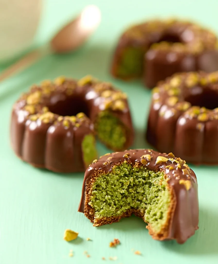 Pistachio Biscuit Coated in Gianduja