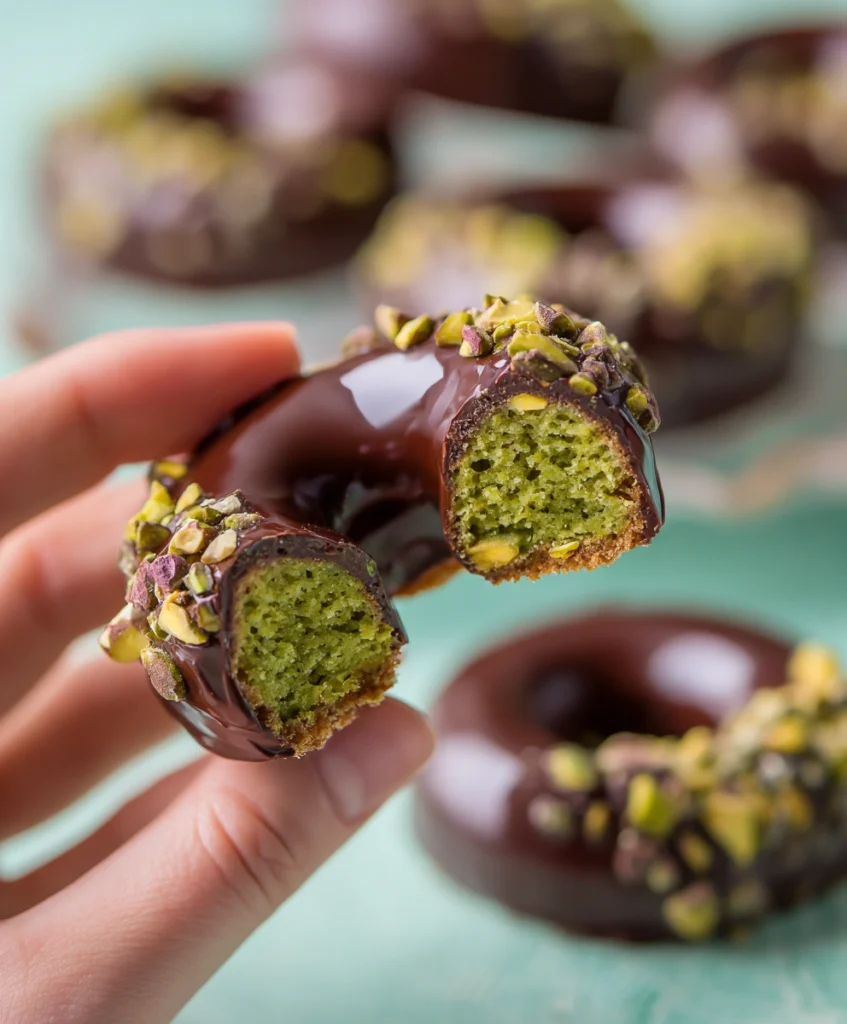 Pistachio Biscuit Coated in Gianduja