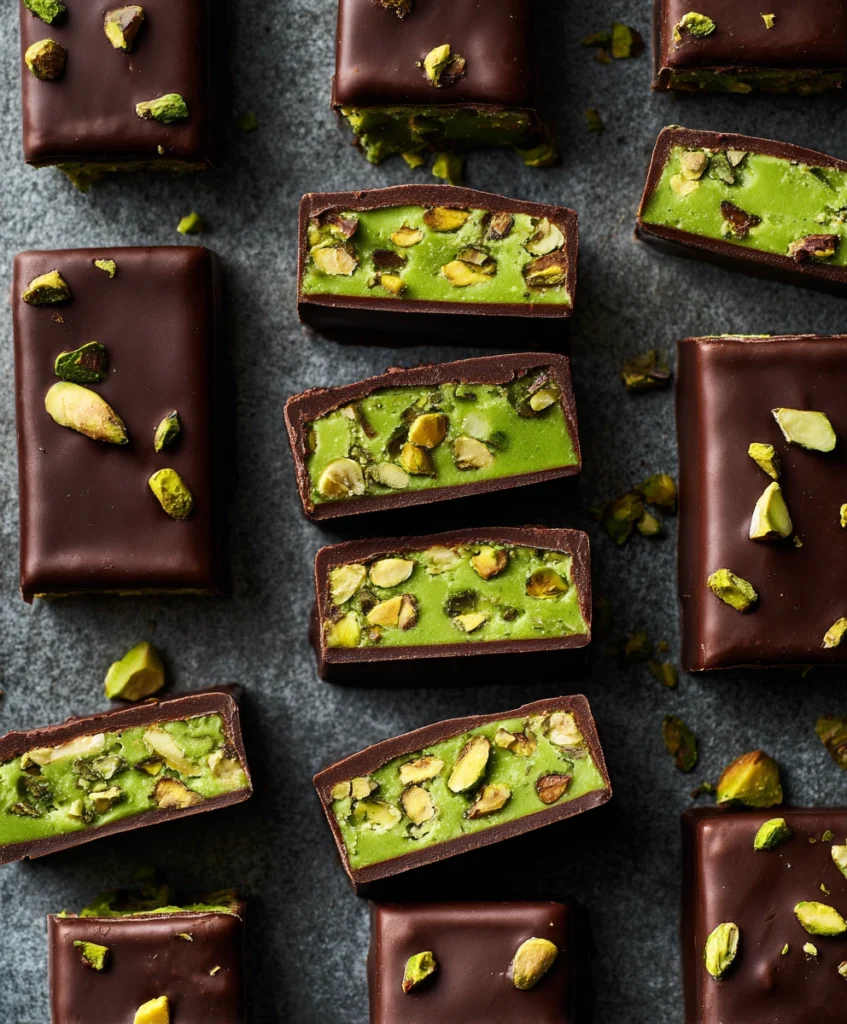 Pistachio Butter Chocolate Bars