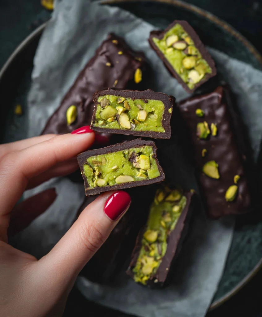 Pistachio Butter Chocolate Bars