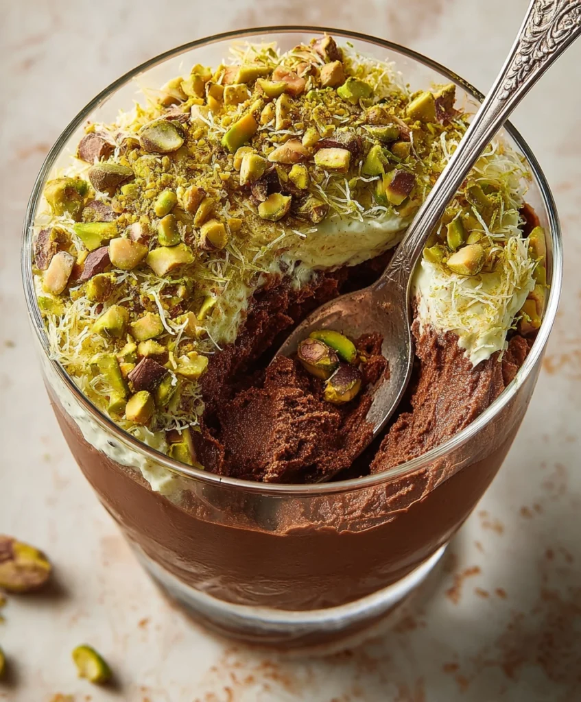 Pistachio Dubai Chocolate Mousse