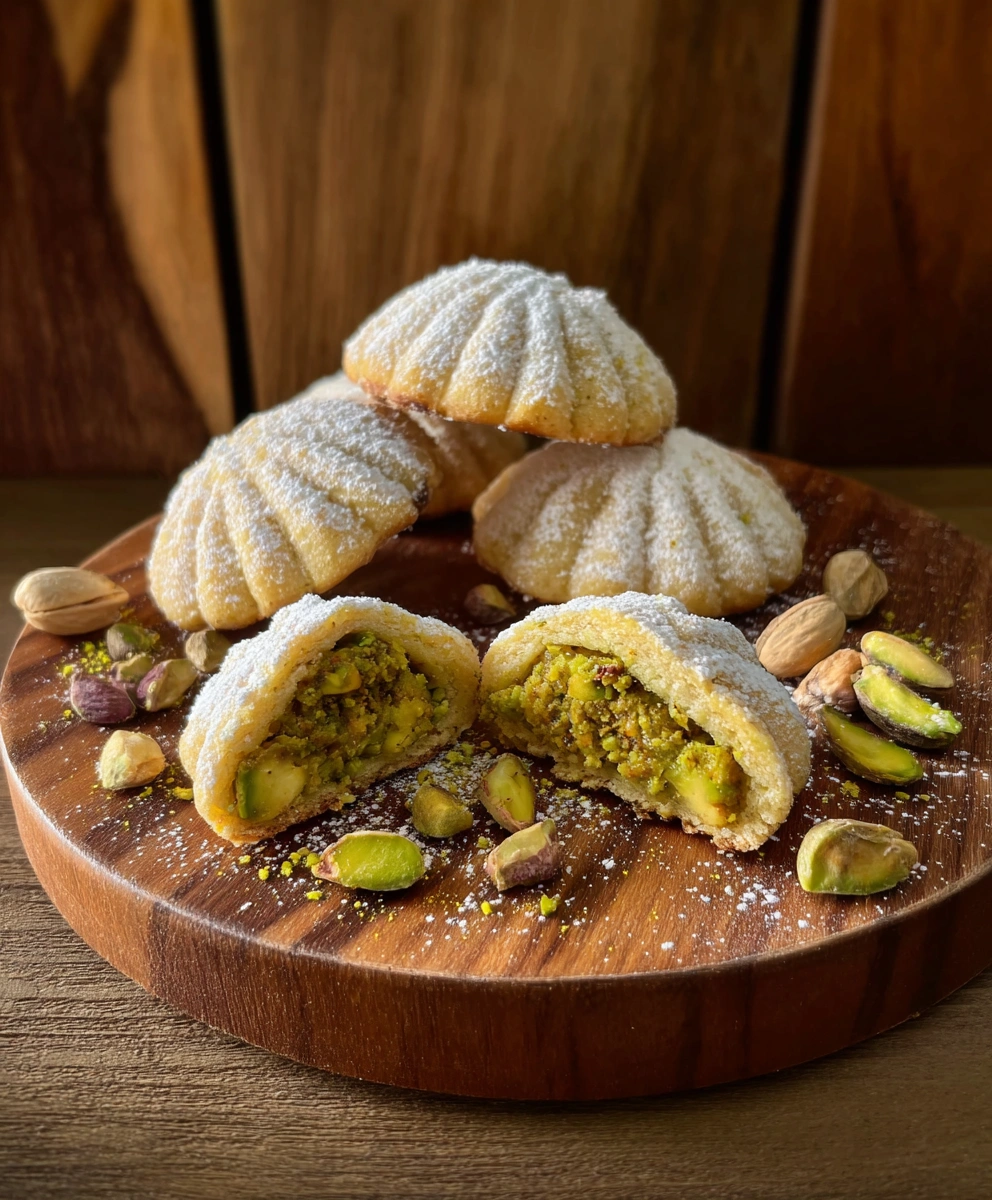 Pistachio Maamoul Cookies