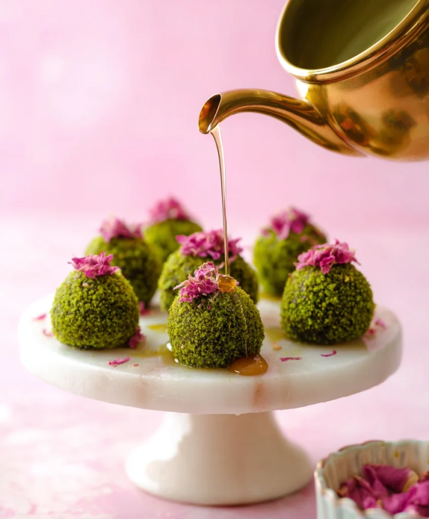 Pistachio Mafroukeh Truffles