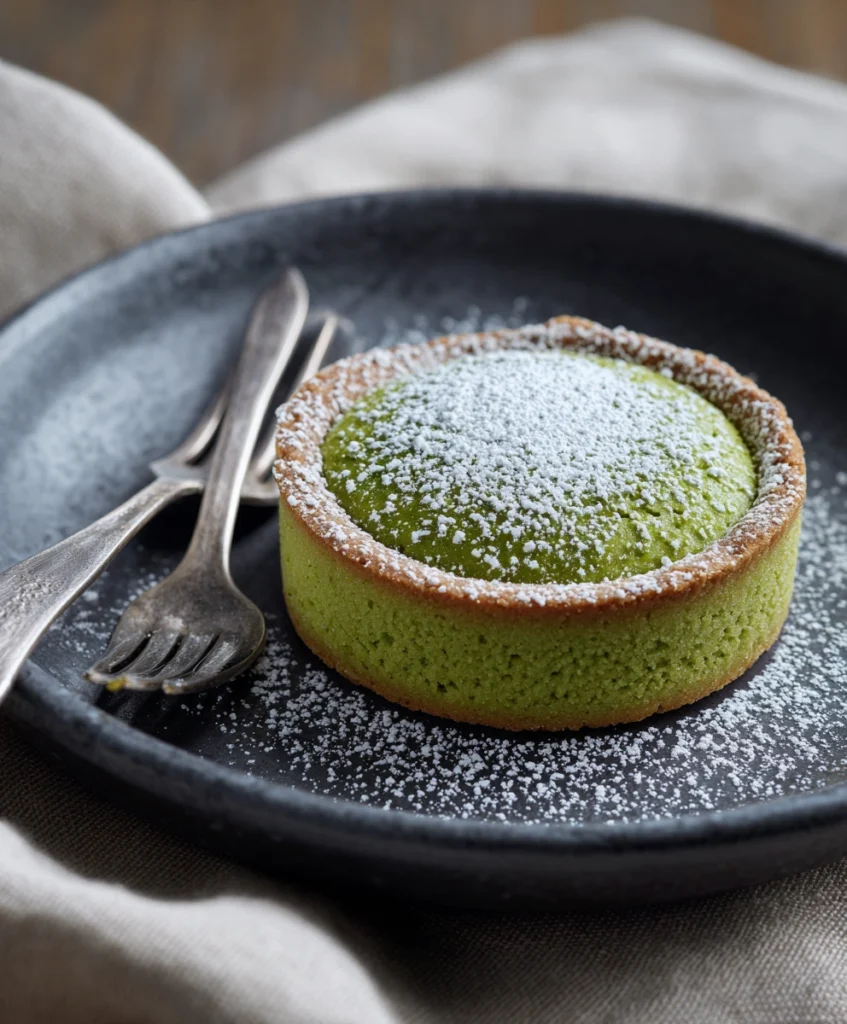 Pistachio Tartlets with Chocolate Filling