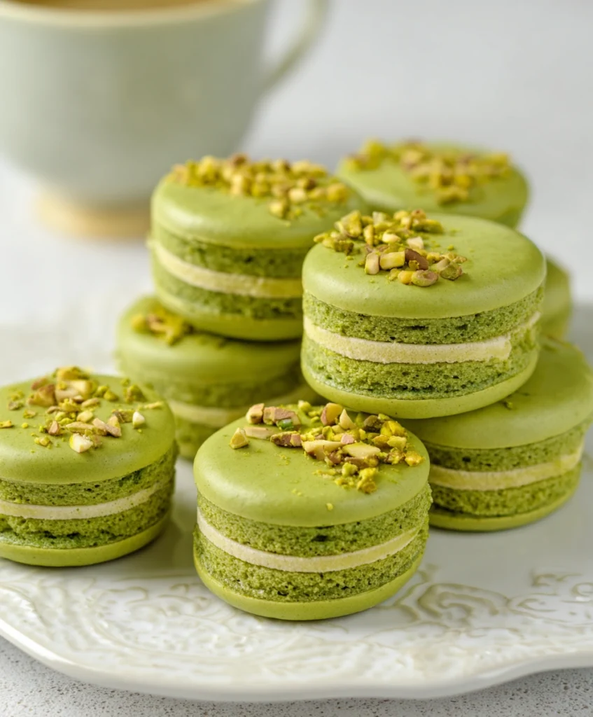 Pistachio macarons 