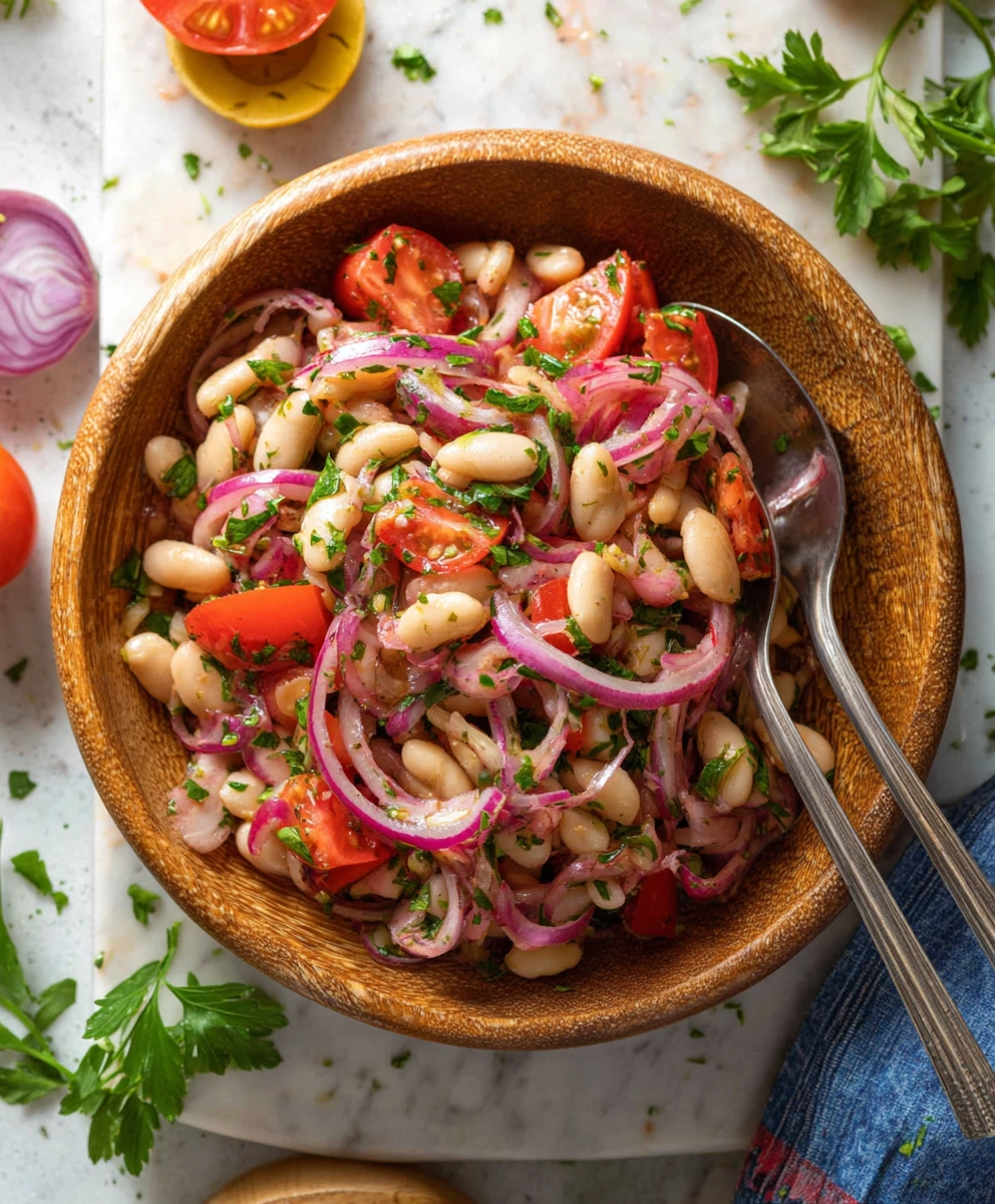 Piyaz (Turkish White Bean Salad)