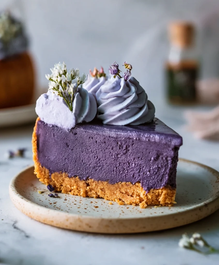 Purple Sweet Potato Cheesecake