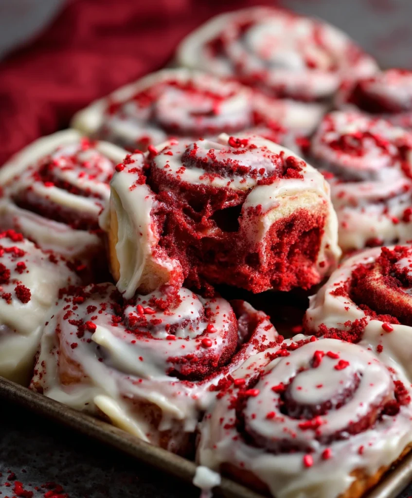 Red Velvet Cinnamon Rolls