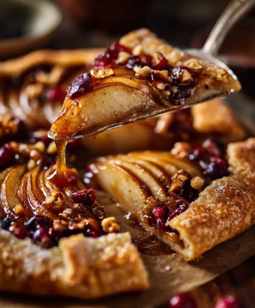 Spiced Caramel Pear Galette