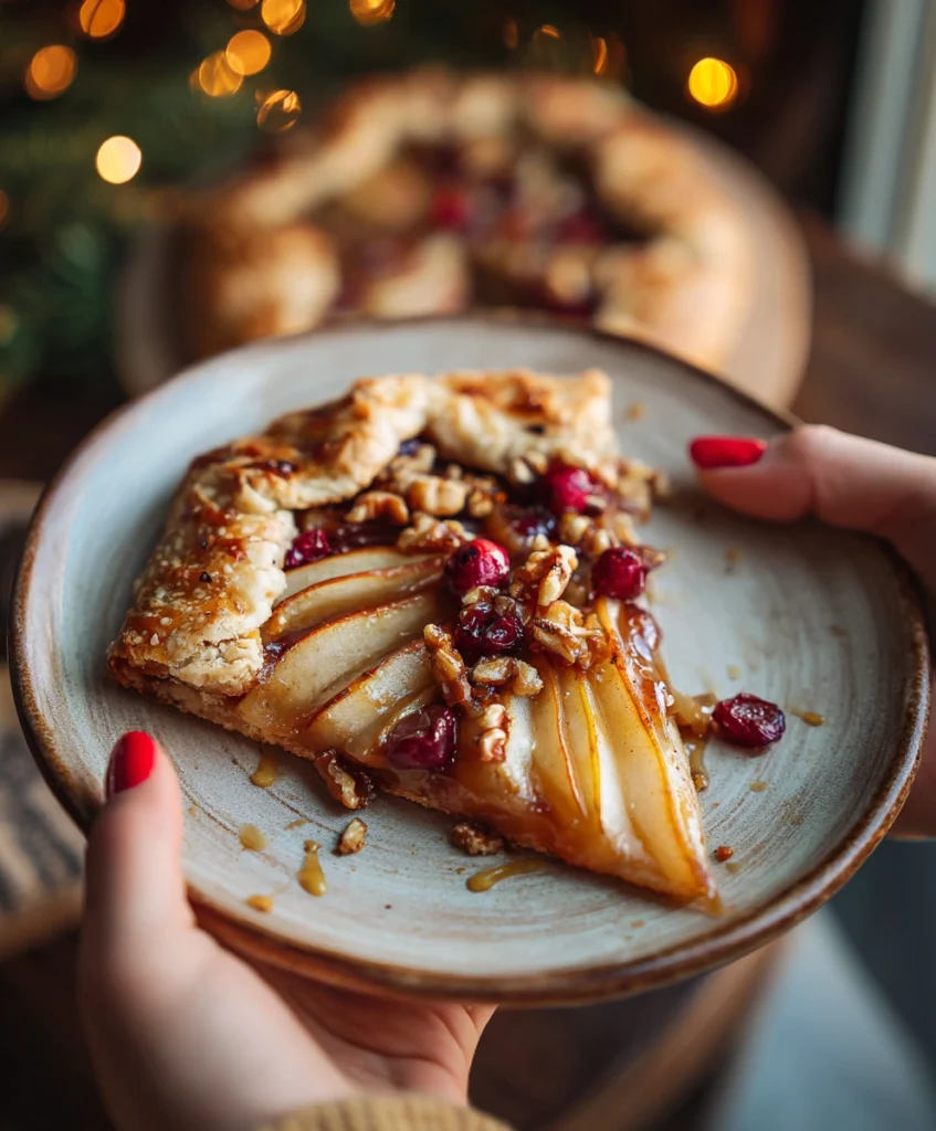 Spiced Caramel Pear Galette