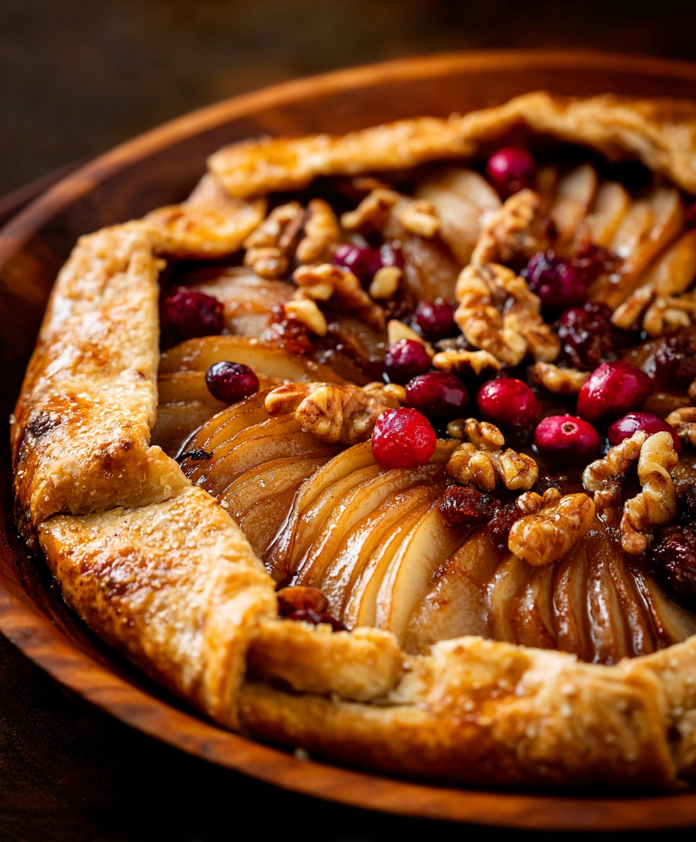 Spiced Caramel Pear Galette