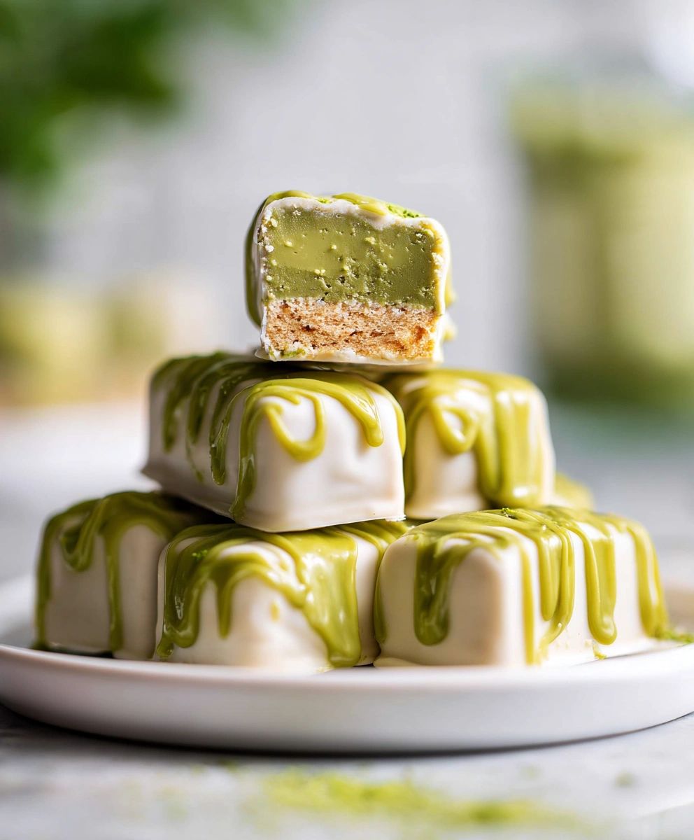 Vegan Matcha Twix Bars