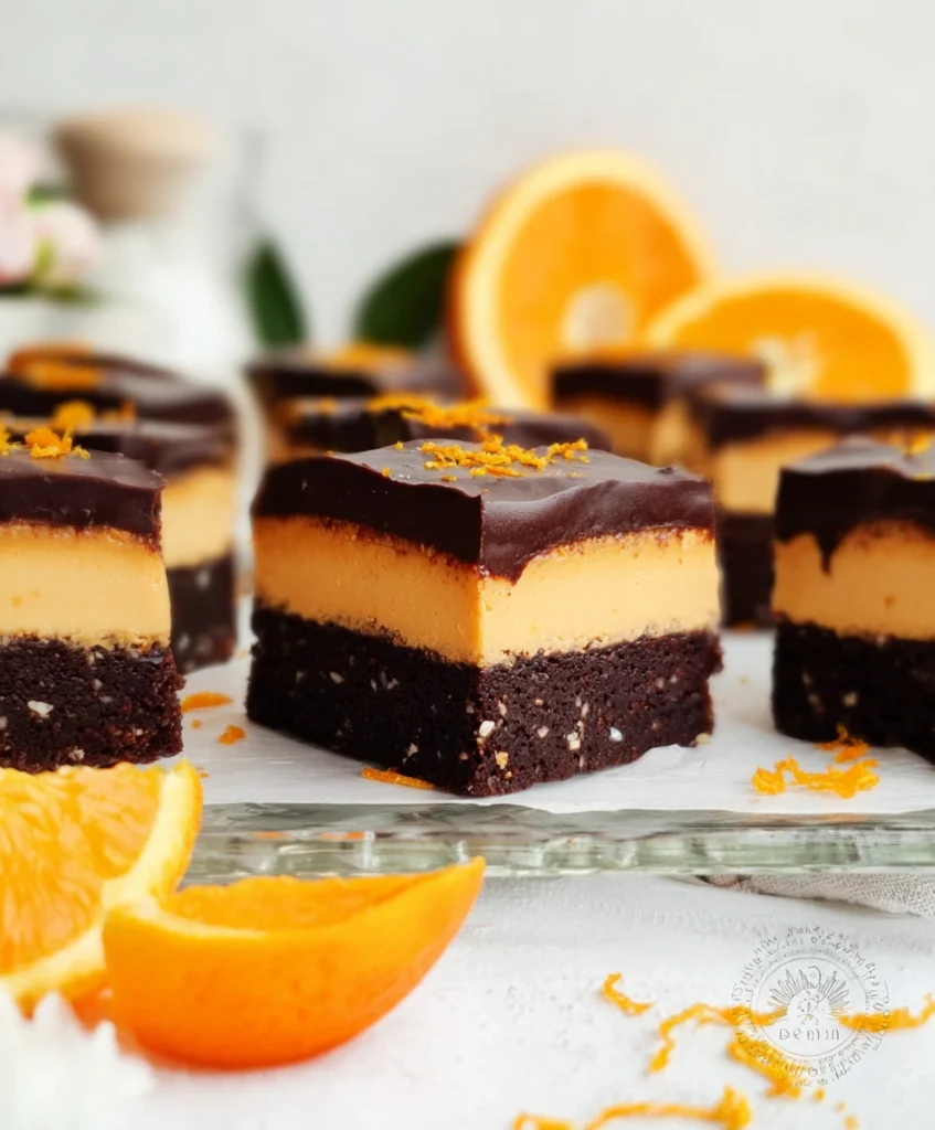 Vegan Orange Cream Brownies