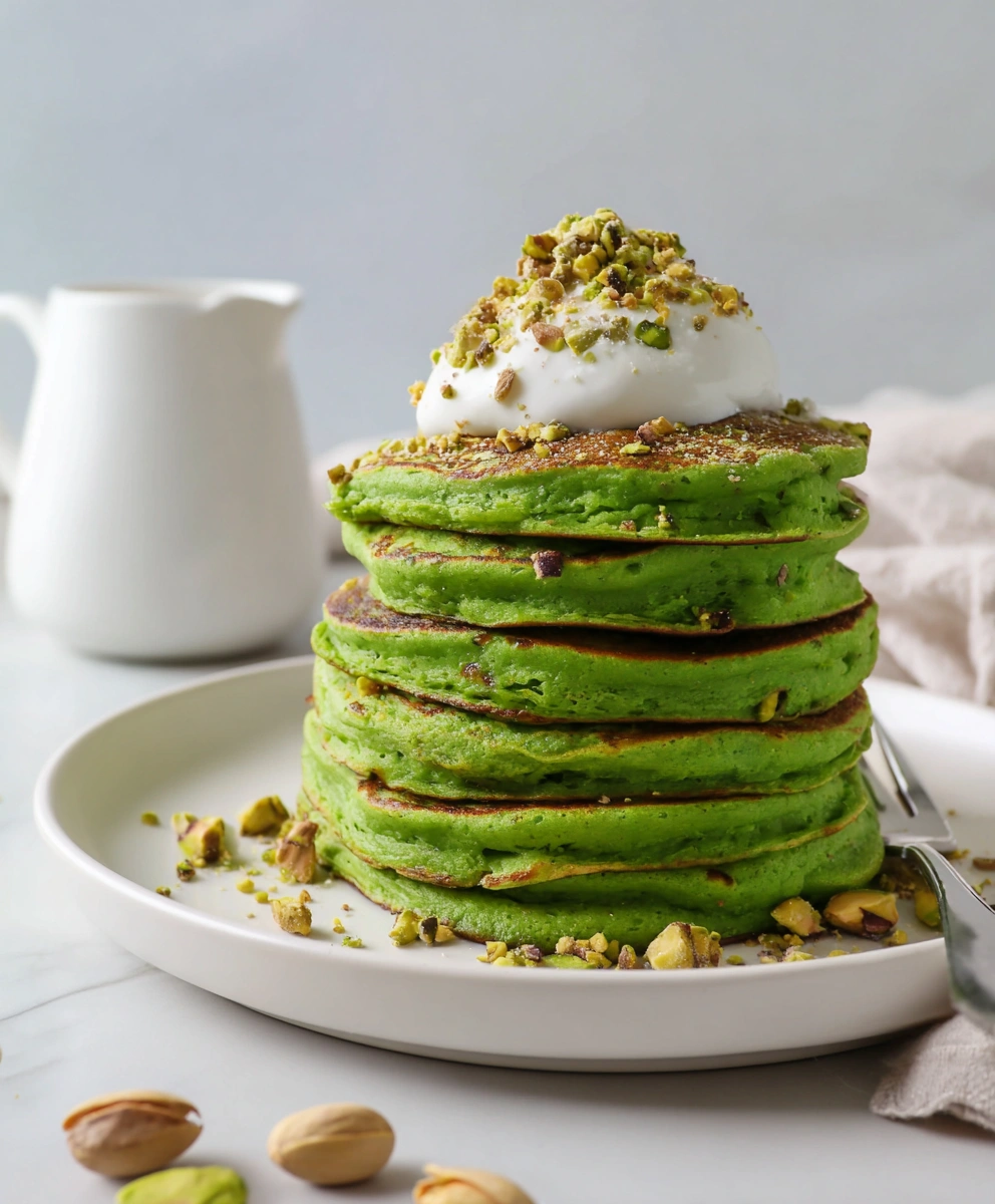 Vegan Pistachio Pancakes