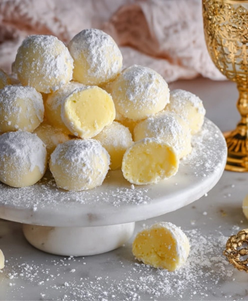 White Chocolate Limoncello Truffles