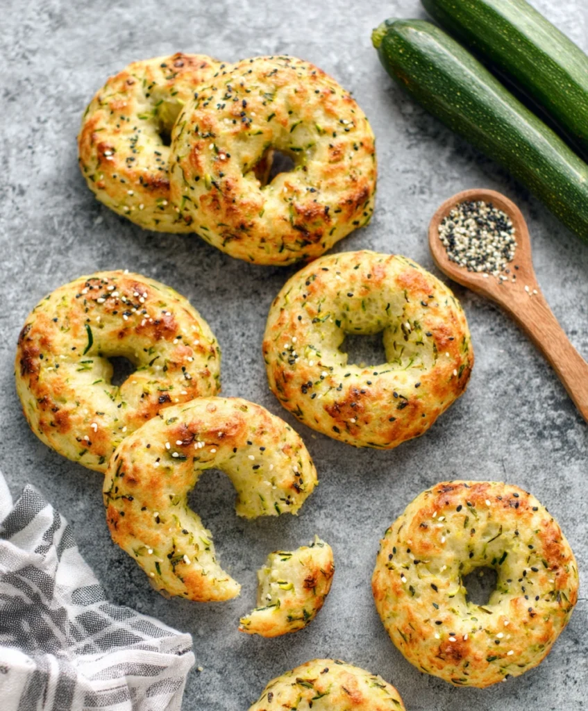 Zucchini bagels