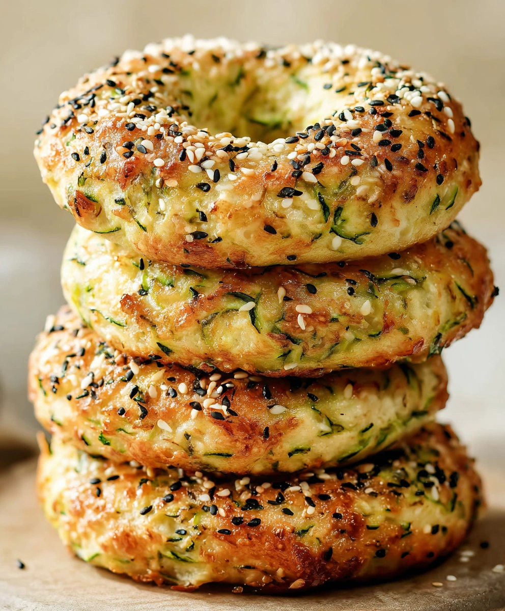 Zucchini bagels