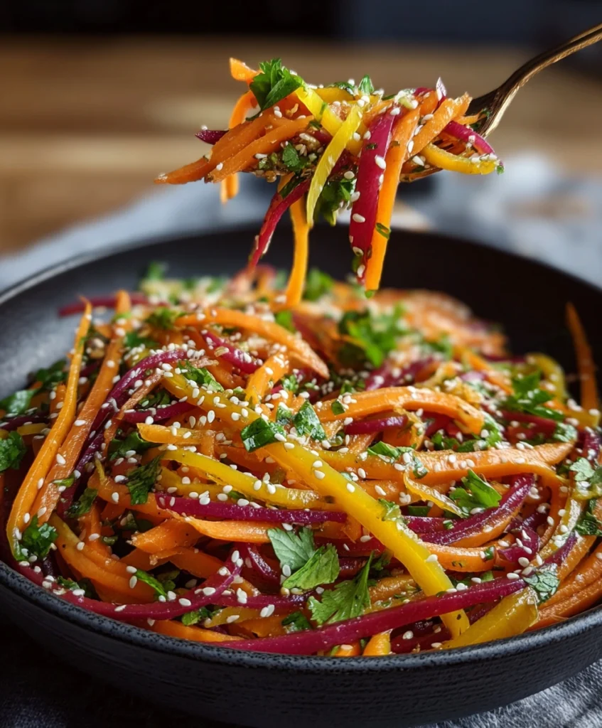 zesty carrot sesame salad