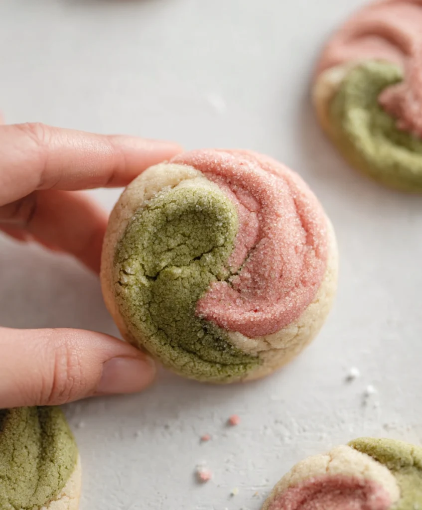 30-Minute Strawberry Matcha Neapolitan Cookies