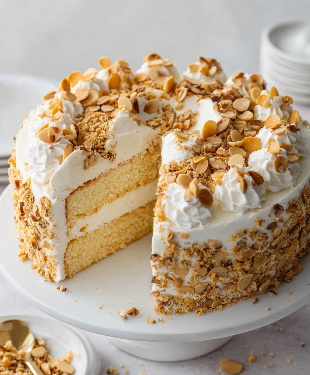 Almond-Crunch Ice Cream Cake