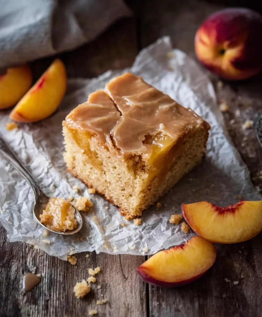 Brown Sugar Peach Cake