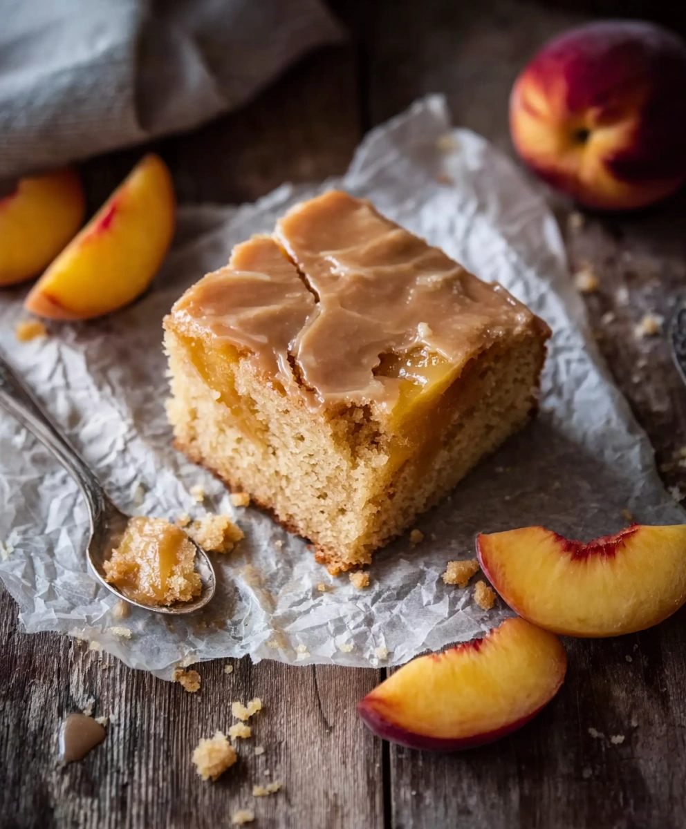 Brown Sugar Peach Cake
