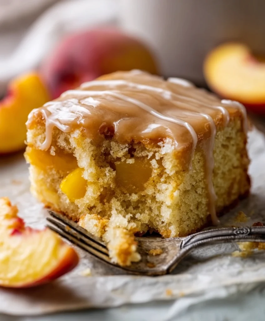 Brown Sugar Peach Cake