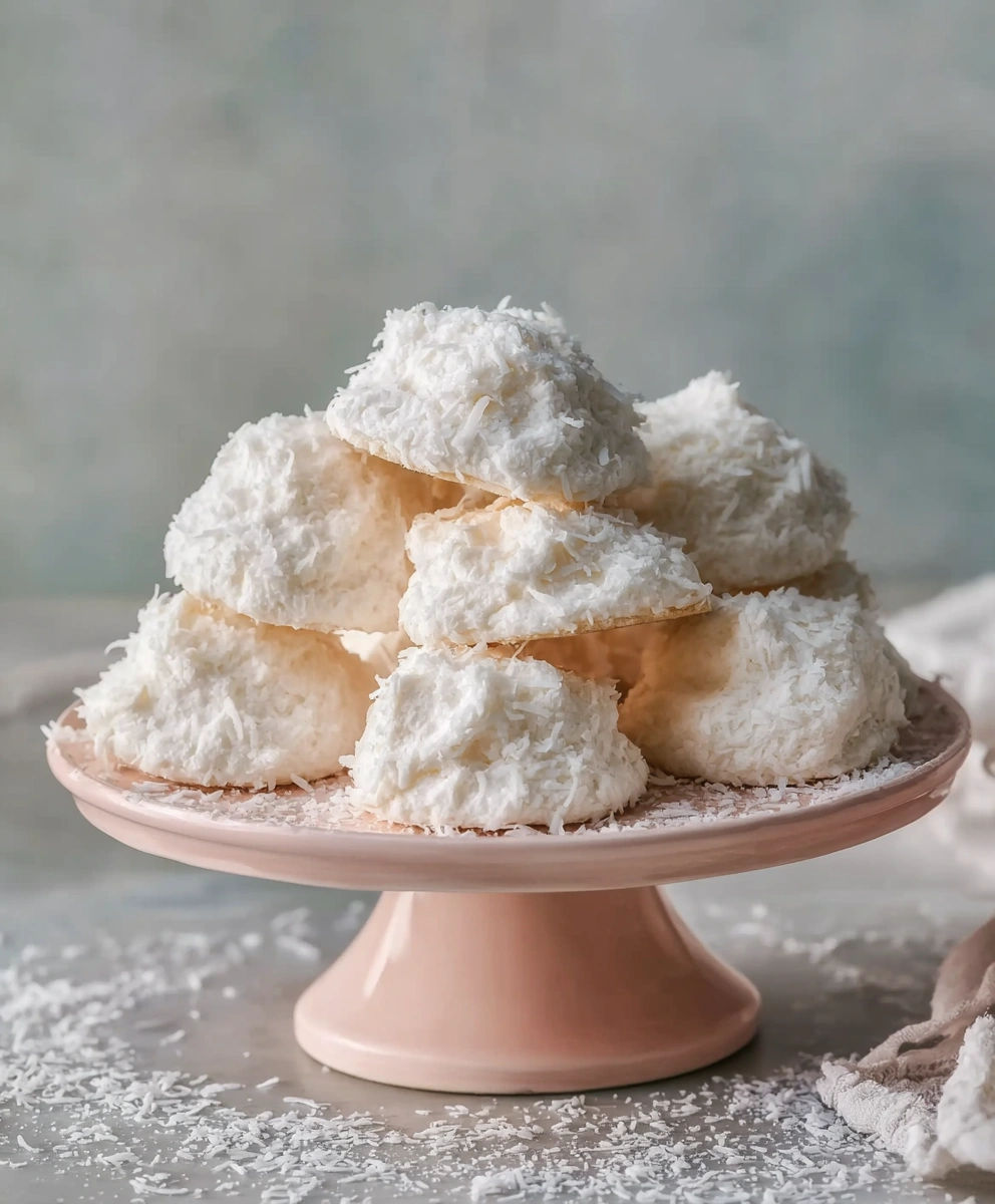 Coconut Meringue Cookies (Kokosbusserl)
