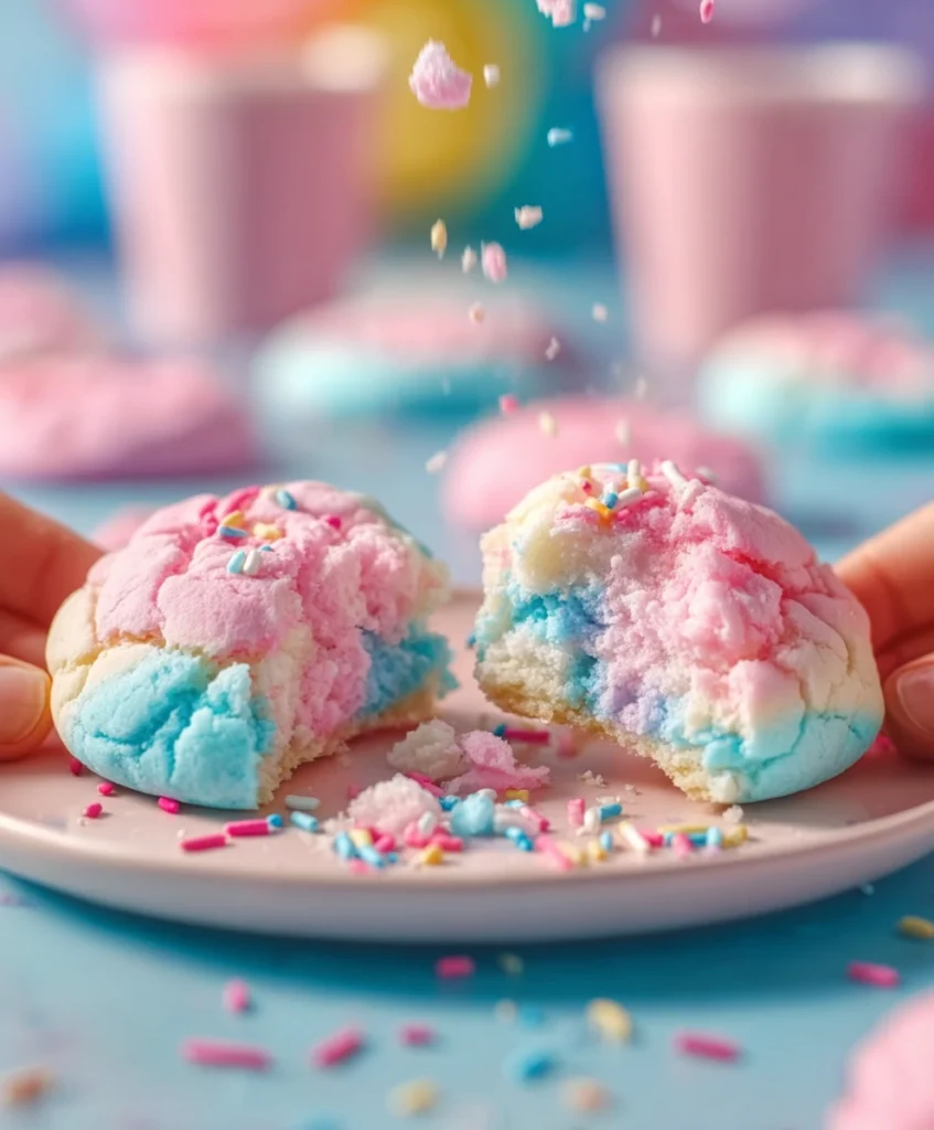 Delicious Cotton Candy Cookies