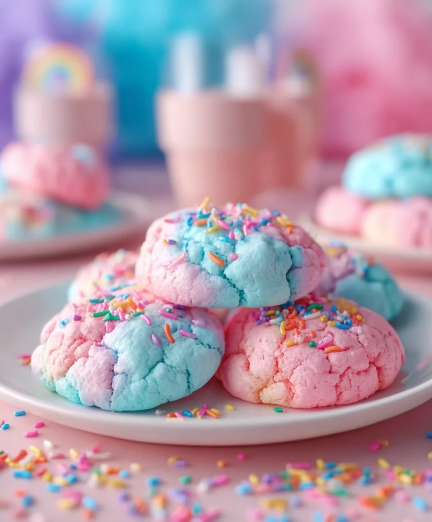 Delicious Cotton Candy Cookies