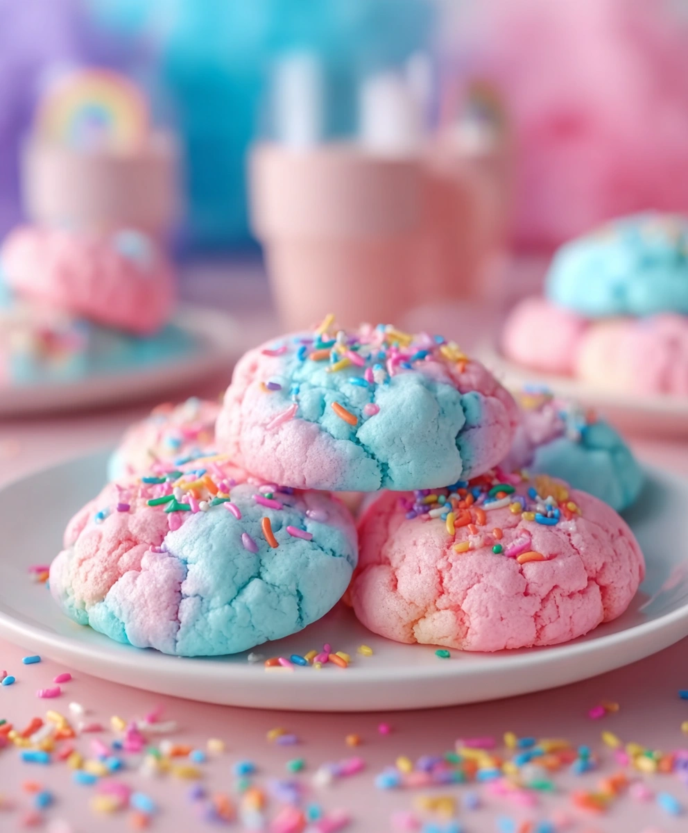 Delicious Cotton Candy Cookies