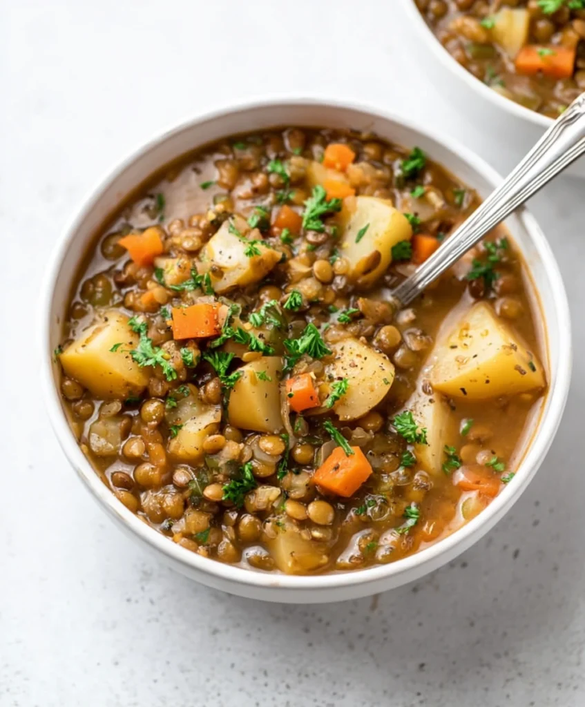 Easy Lentil Potato Soup