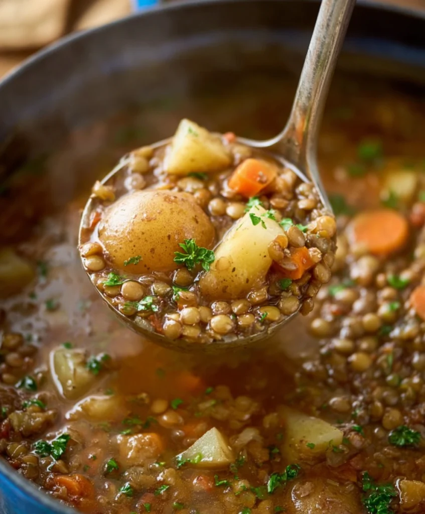 Easy Lentil Potato Soup